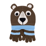 Toddler/kids Winter Beanie Hat And Gloves Set - Bosley The Bear