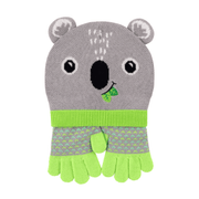 Toddler/kids Winter Beanie Hat And Gloves Set - Kai The Koala