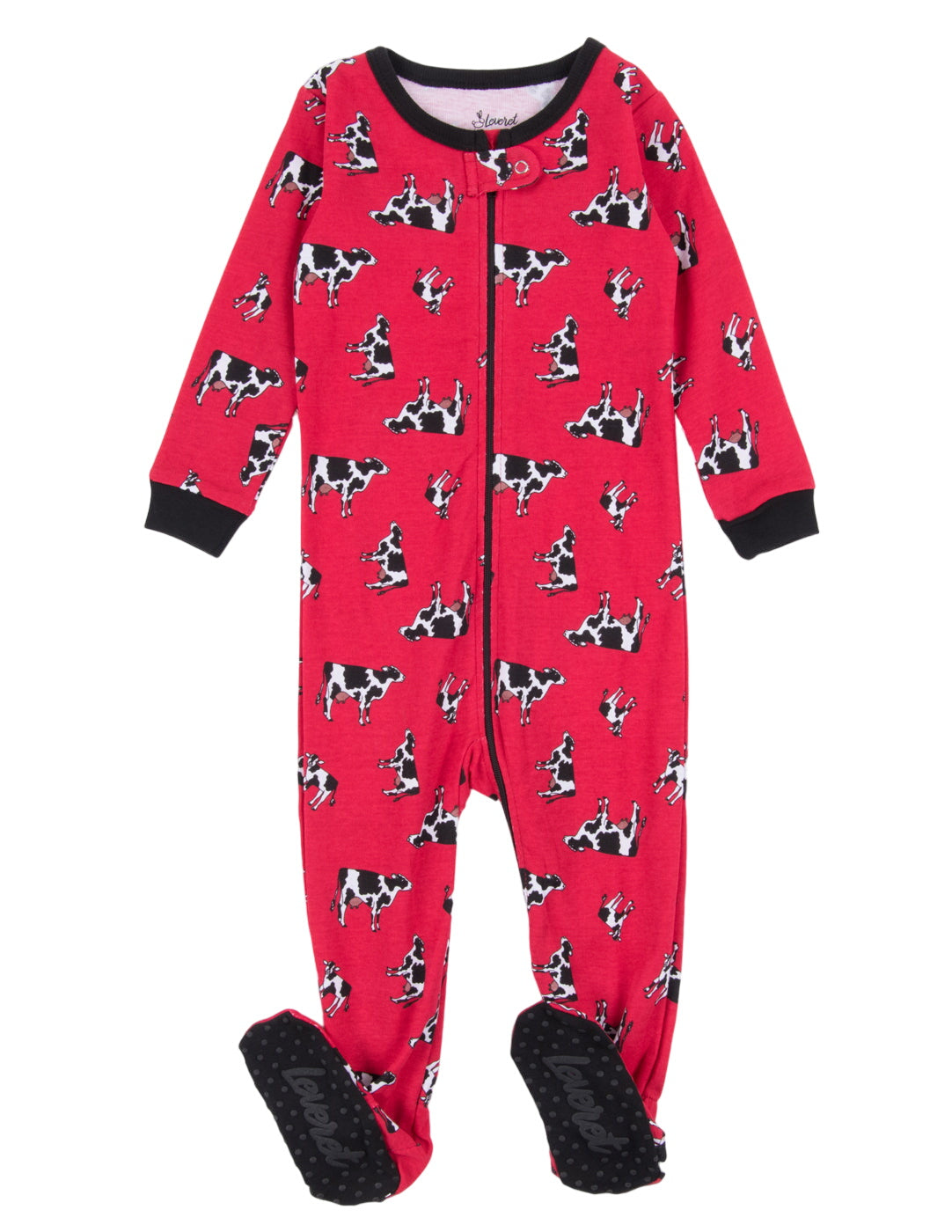 Kids Footed Cow Pajamas