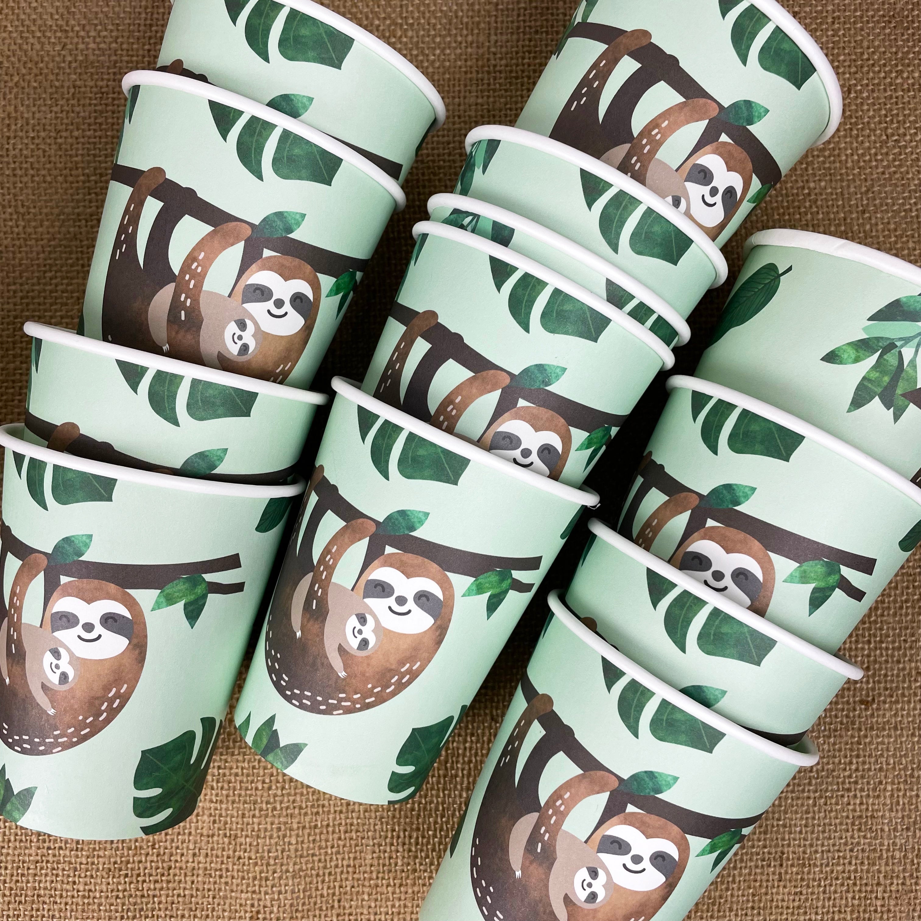 Sloth Cups, 12 Ct