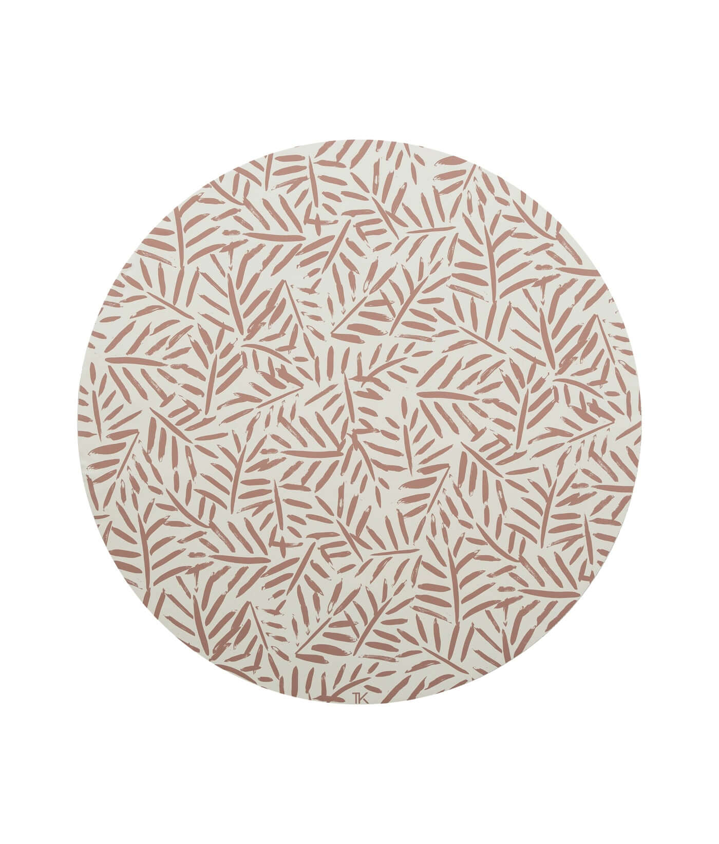 Premium High Chair Splat Mats | Ocean Leaves - Sea Shell