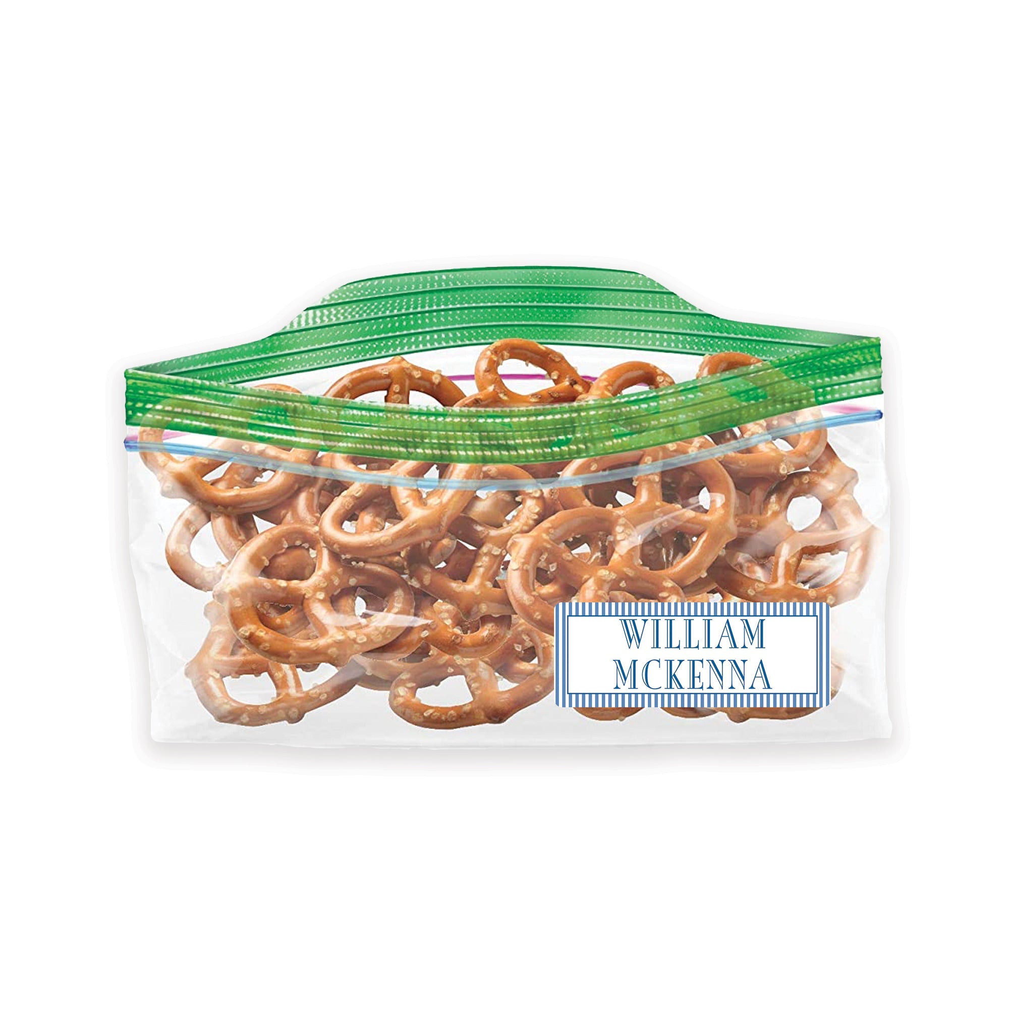 Navy Stripe Vinyl School Labels