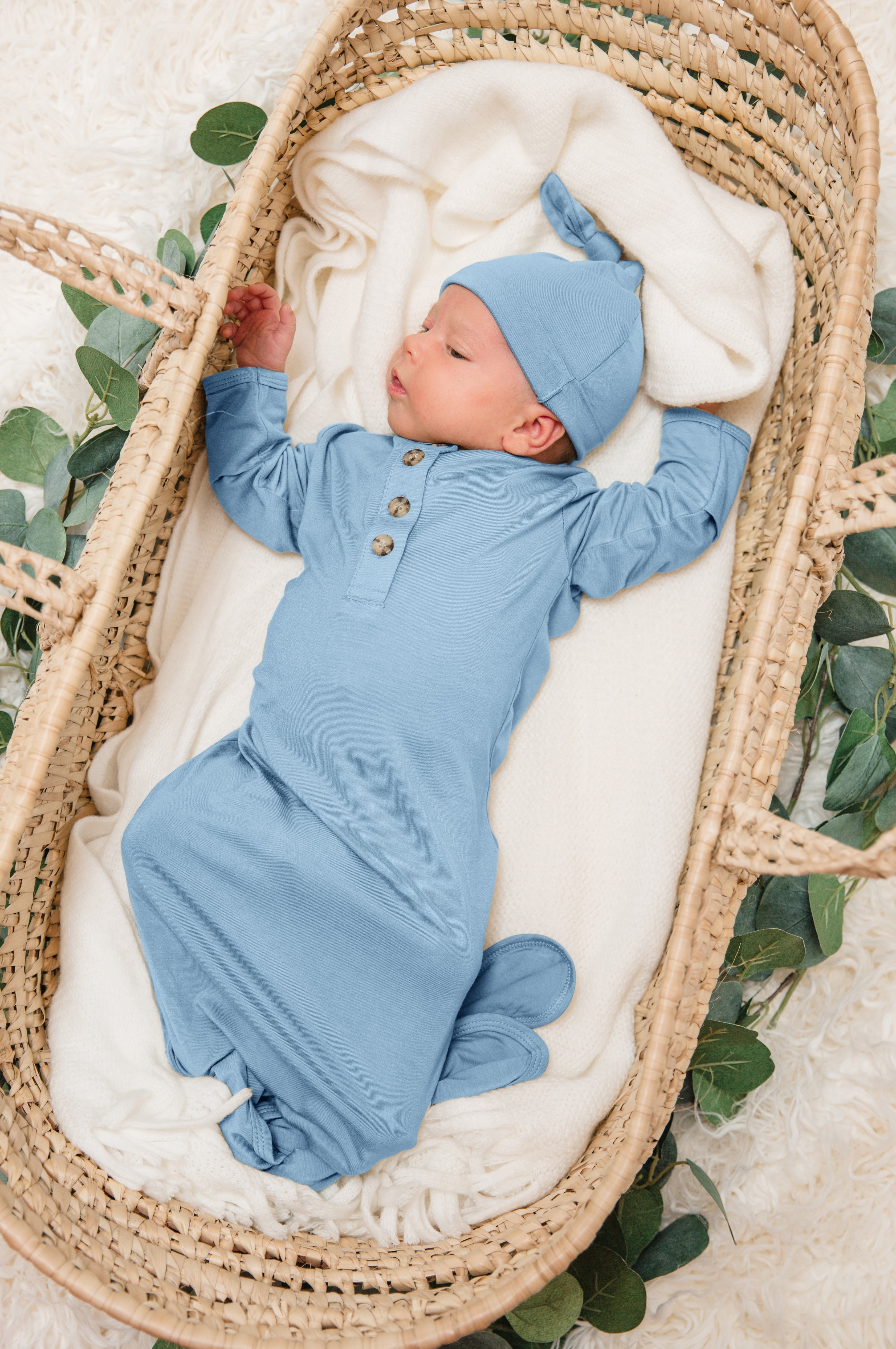 Luxe Bamboo Newborn Gown Set