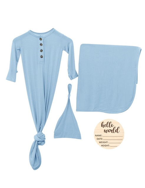 Luxe Bamboo Newborn Gown Set