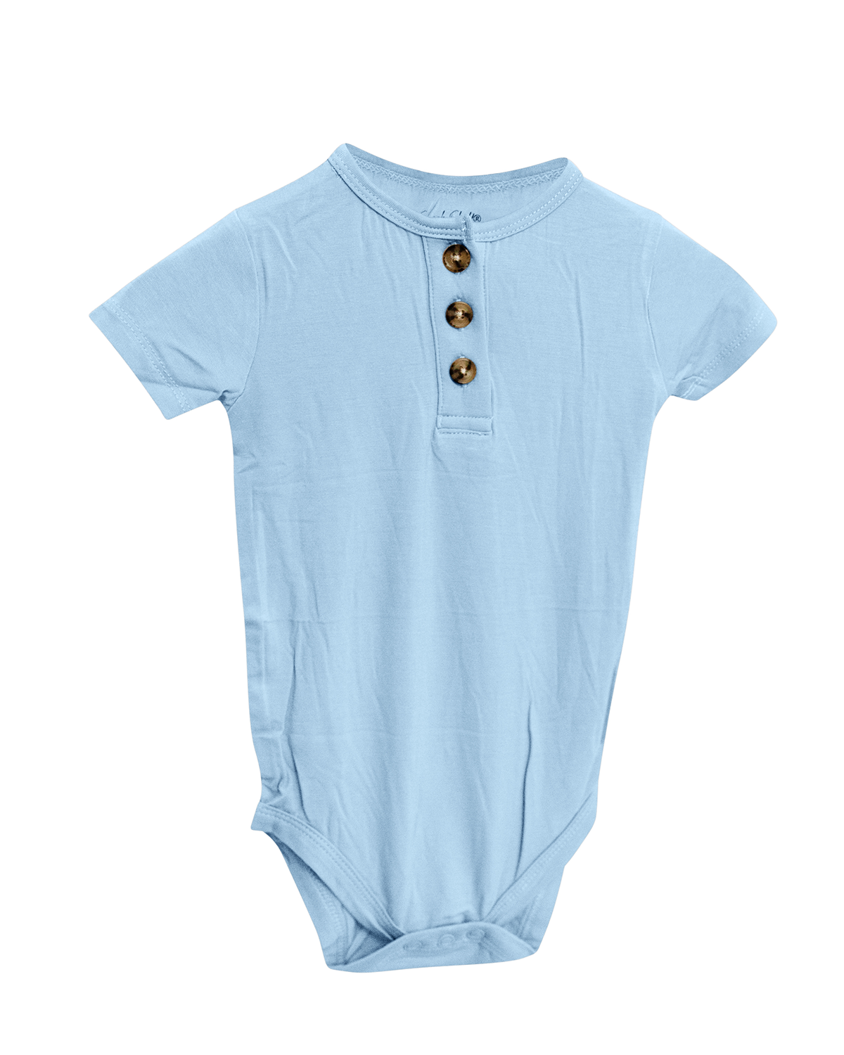 Bamboo Short Sleeve 3 Button Onesie