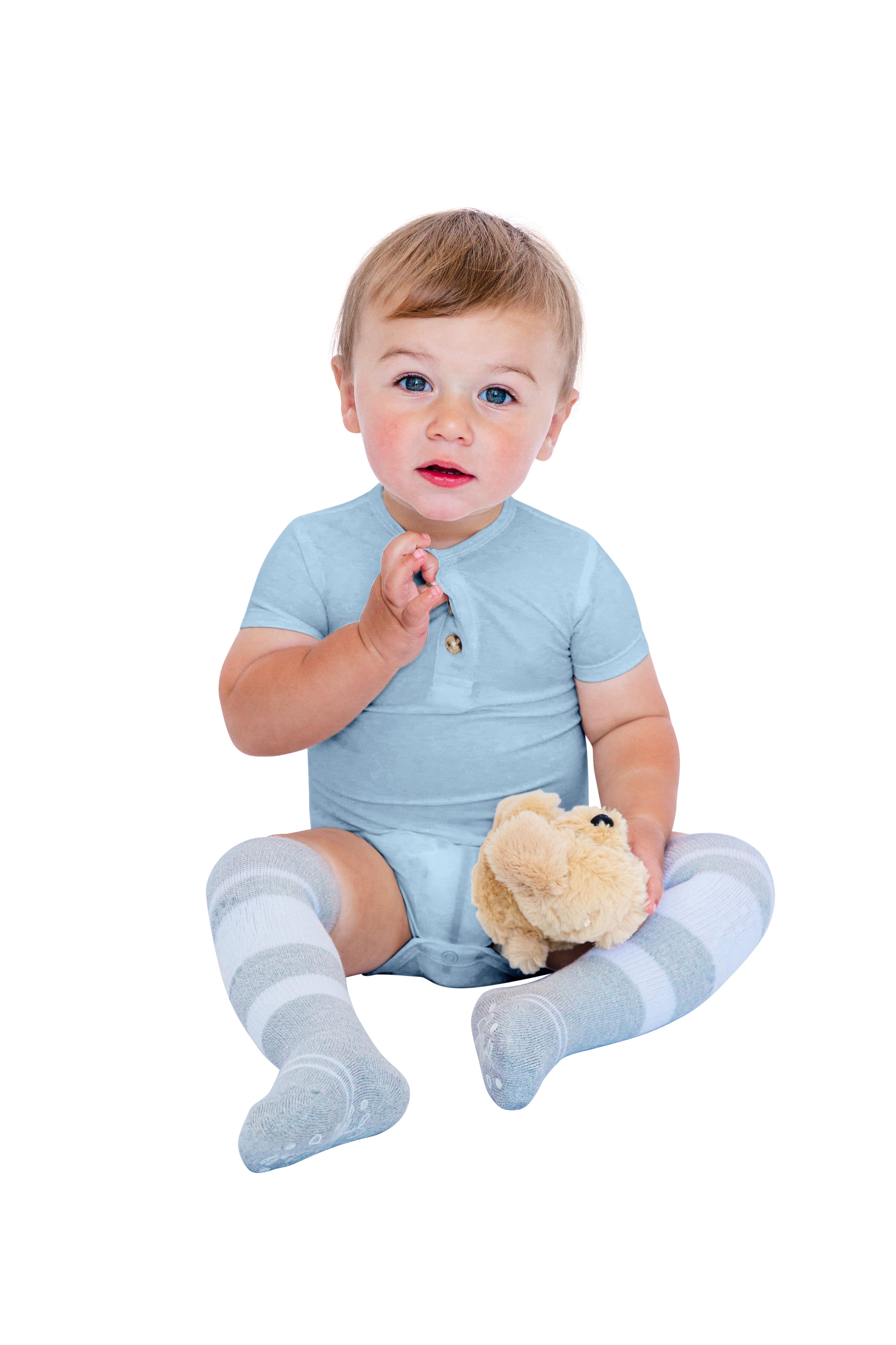 Bamboo Short Sleeve 3 Button Onesie
