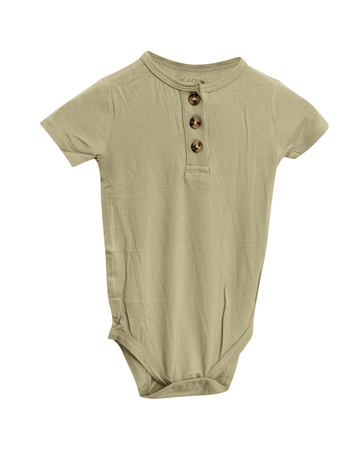 Bamboo Short Sleeve 3 Button Onesie
