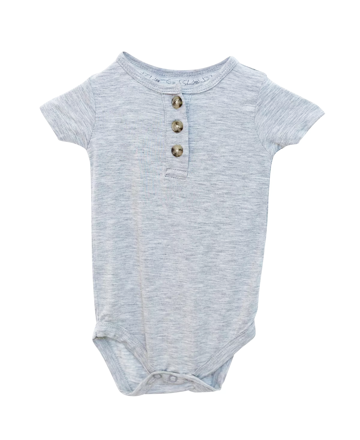 Bamboo Short Sleeve 3 Button Onesie