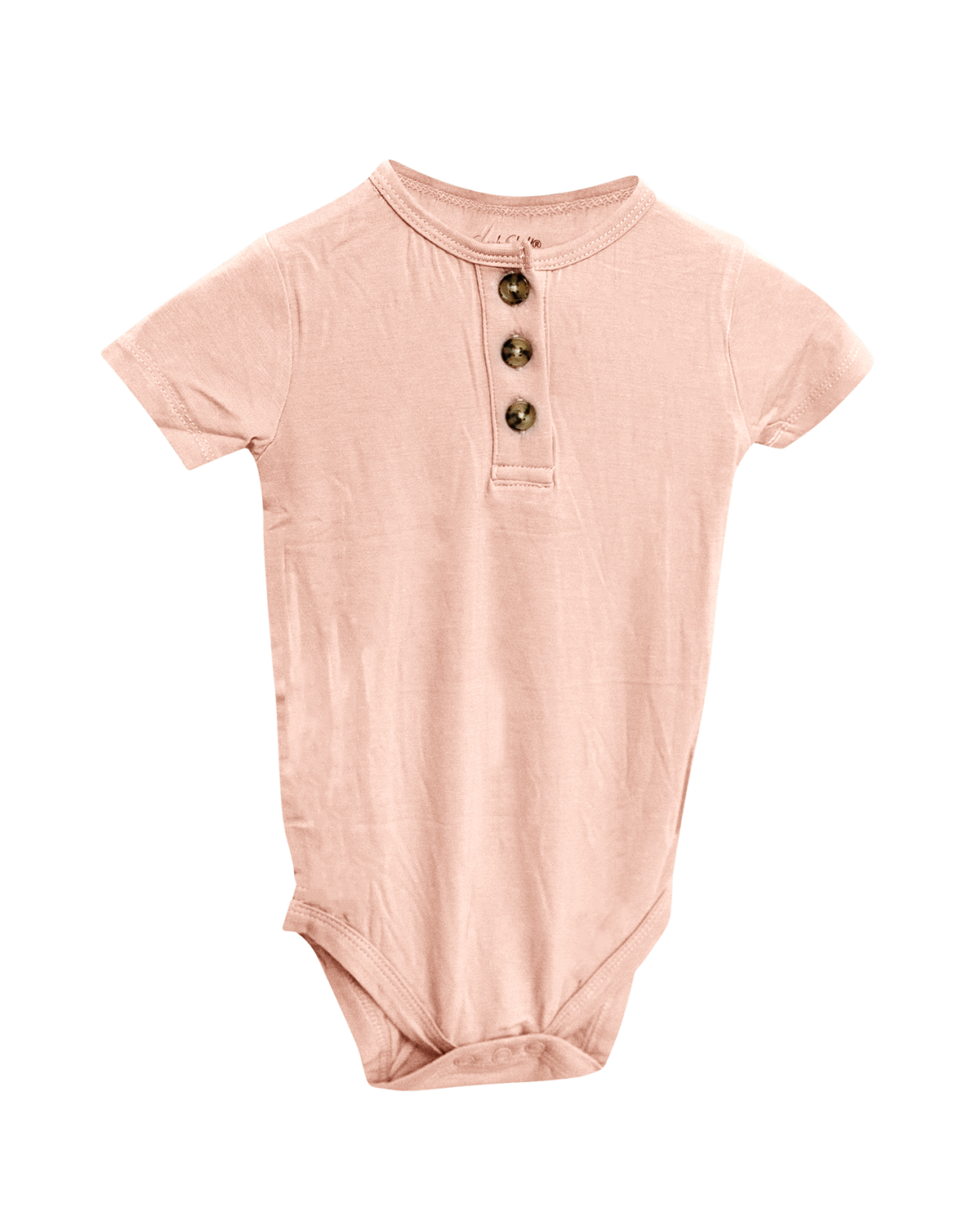 Bamboo Short Sleeve 3 Button Onesie