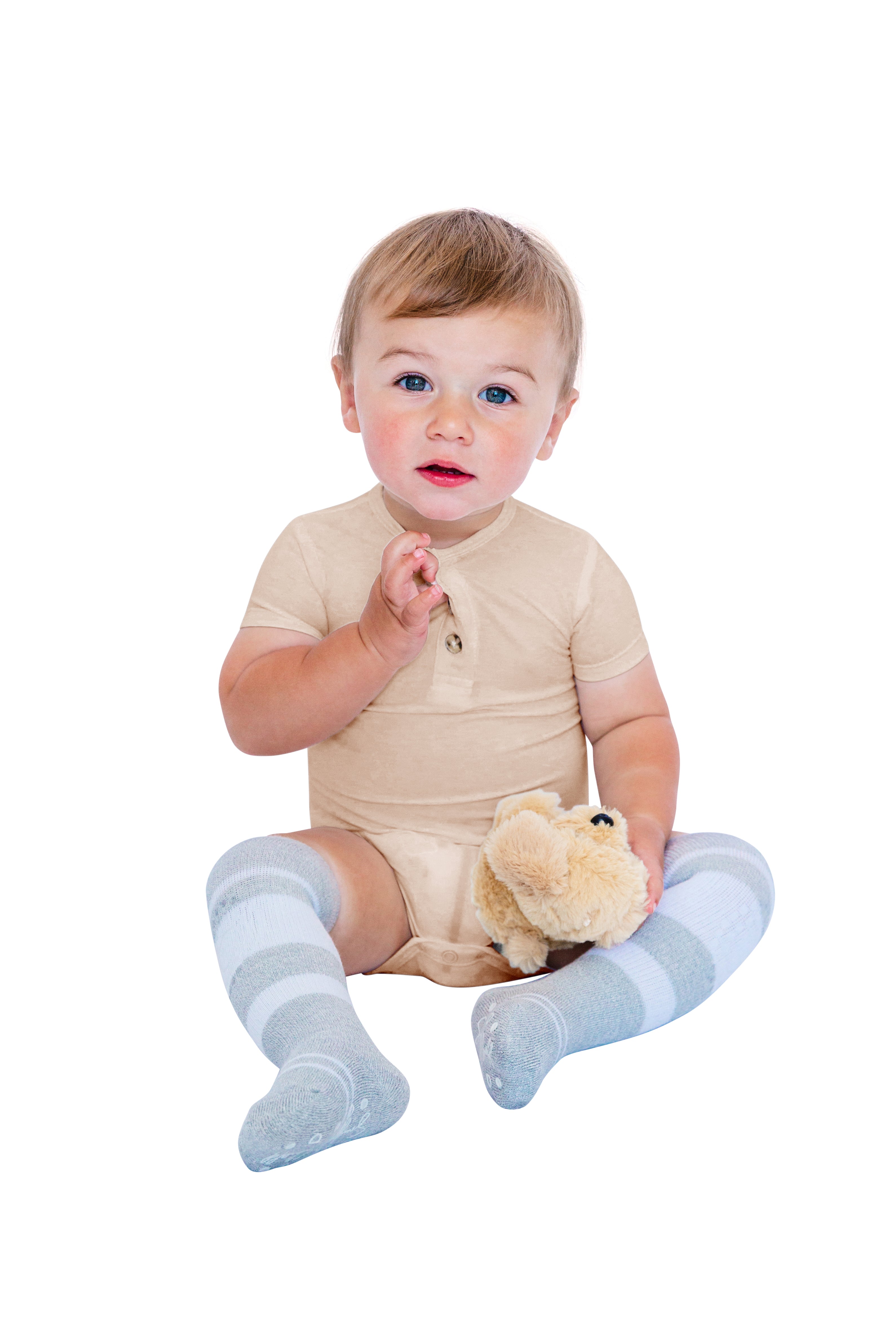 Bamboo Short Sleeve 3 Button Onesie