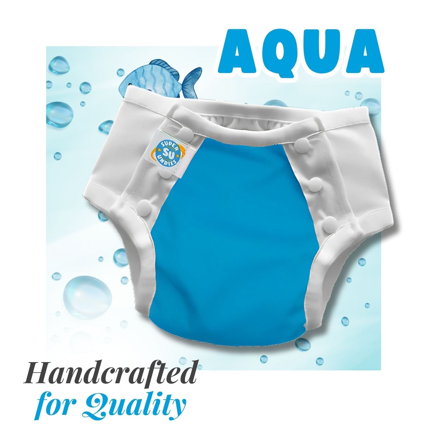 3-in-1 Diaper For Kids With Disabilities - Aqua