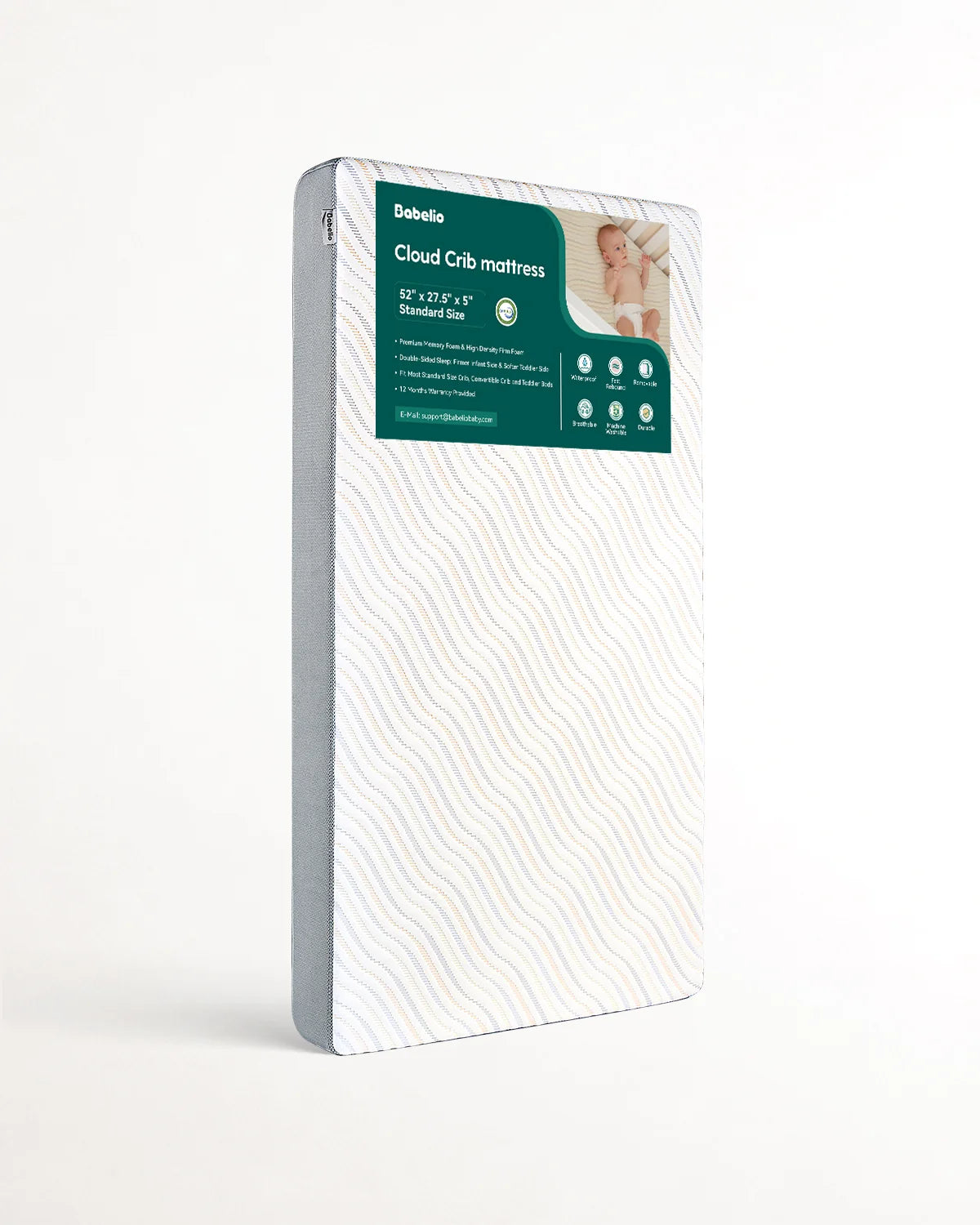 Cloud 4 Usda Bio Preferred Crib And Toddler Mattress With Soybean Fiber Mattress Cover