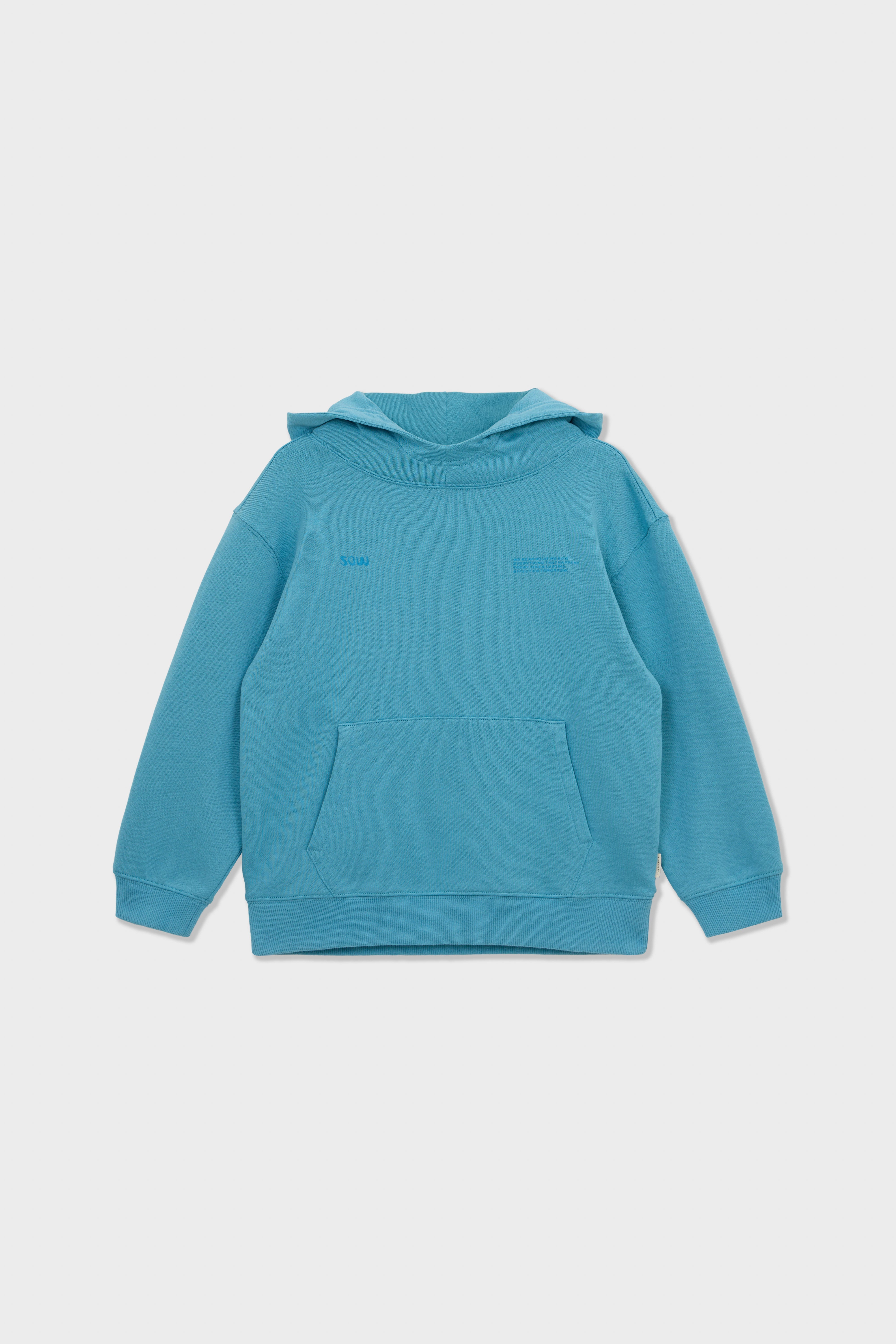 Relaxed Cotton Hoodie With Print