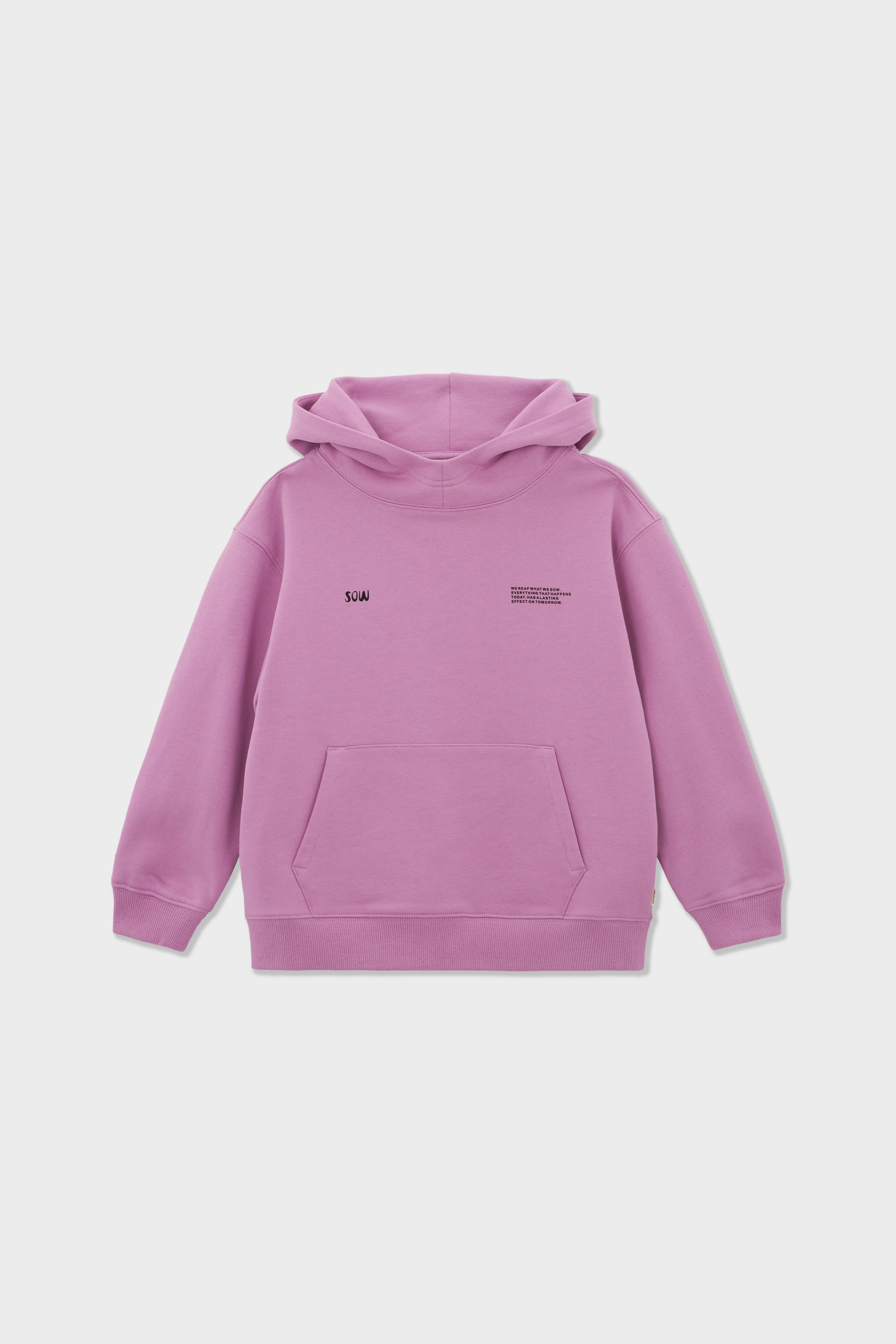 Relaxed Cotton Hoodie With Print