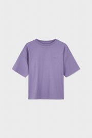 Relaxed Organic Cotton T-shirt With Sow Embroidery