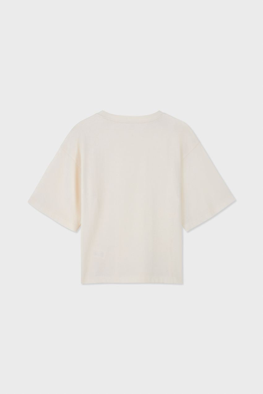 Relaxed Organic Cotton Trumpet Sleeve T-shirt