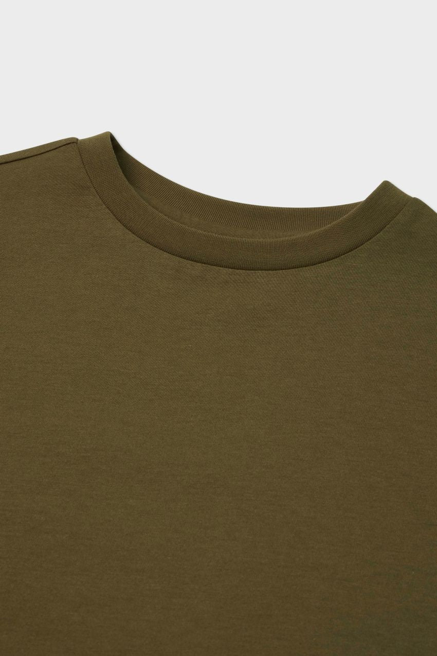 Relaxed Organic Cotton Trumpet Sleeve T-shirt