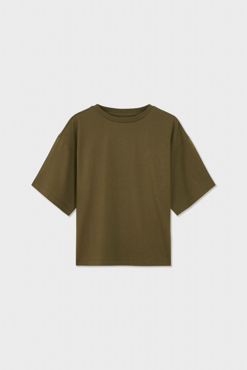 Relaxed Organic Cotton Trumpet Sleeve T-shirt