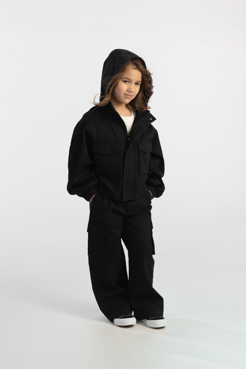 Organic Cotton Boxy Cargo Jacket 
