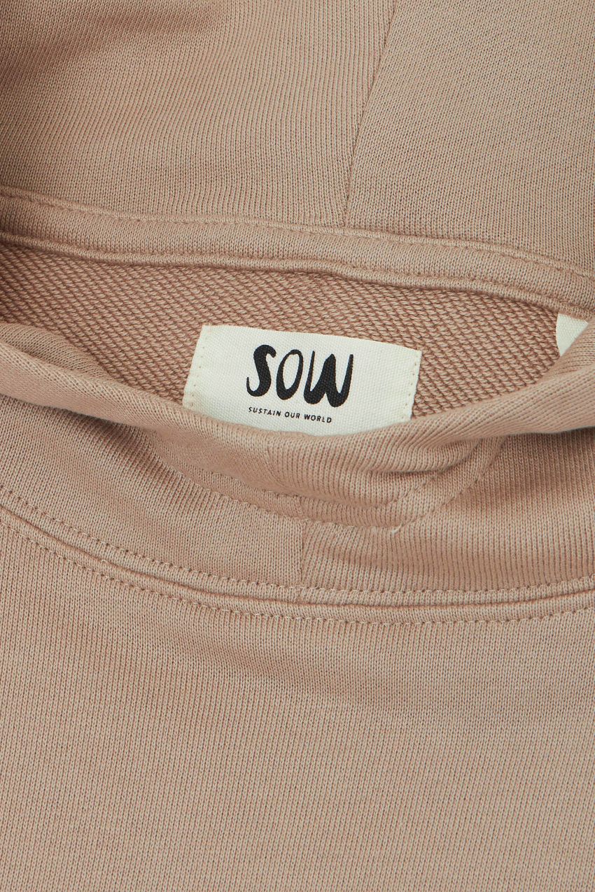 Relaxed Cotton Hoodie With Print