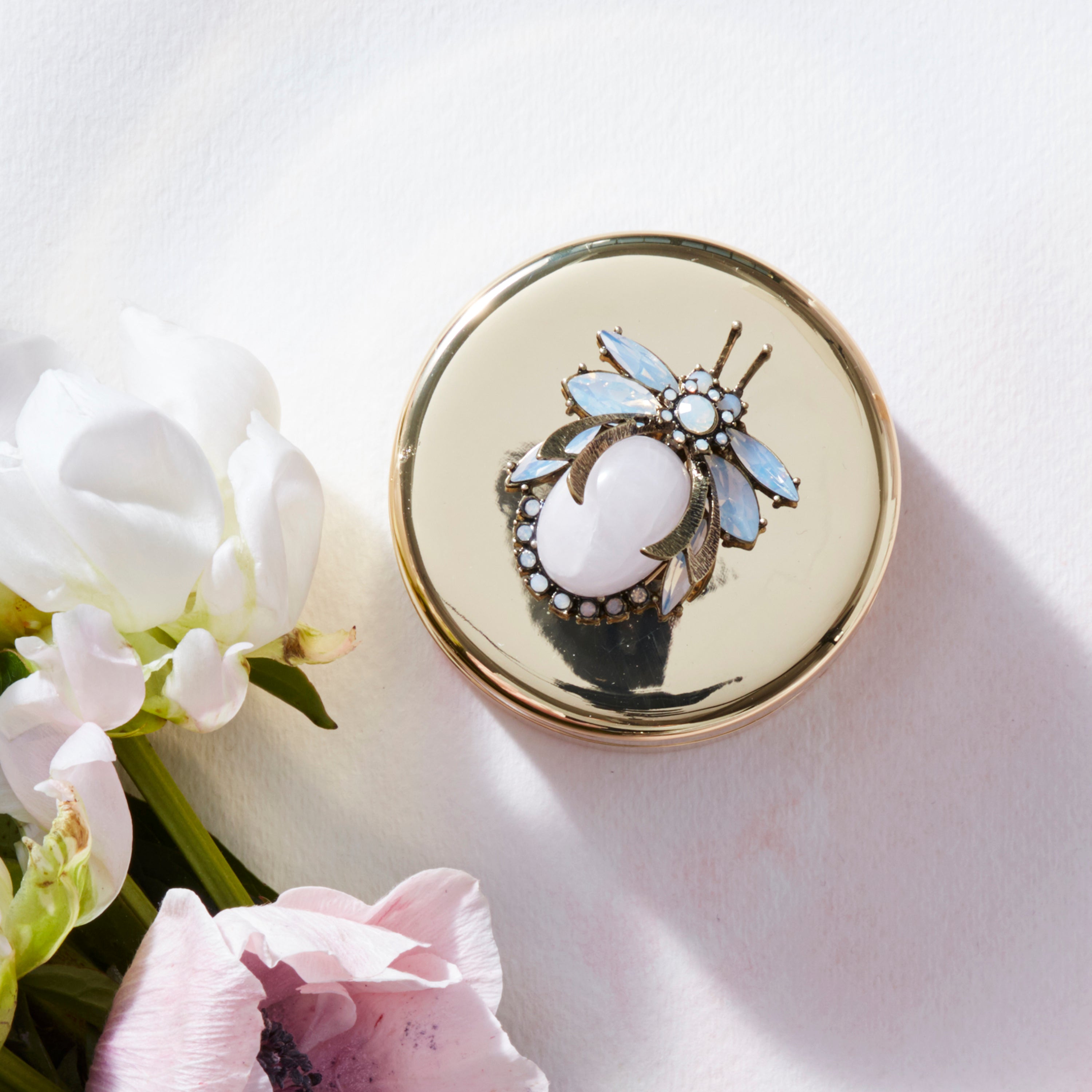 Mother Of Pearl Bug Jewelry Box