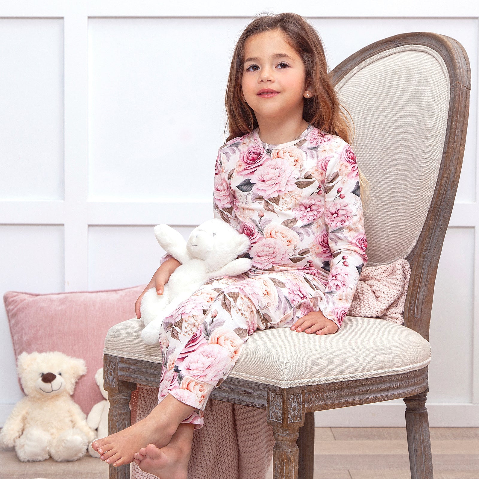 Garden Bouquet Girl's Bamboo Pajama Set