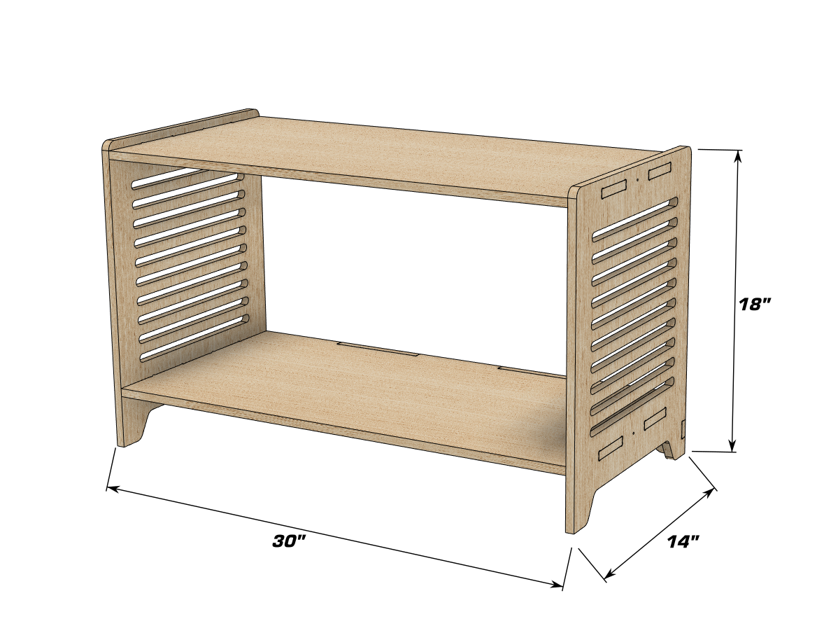 Sparrow- Small Toy Shelf