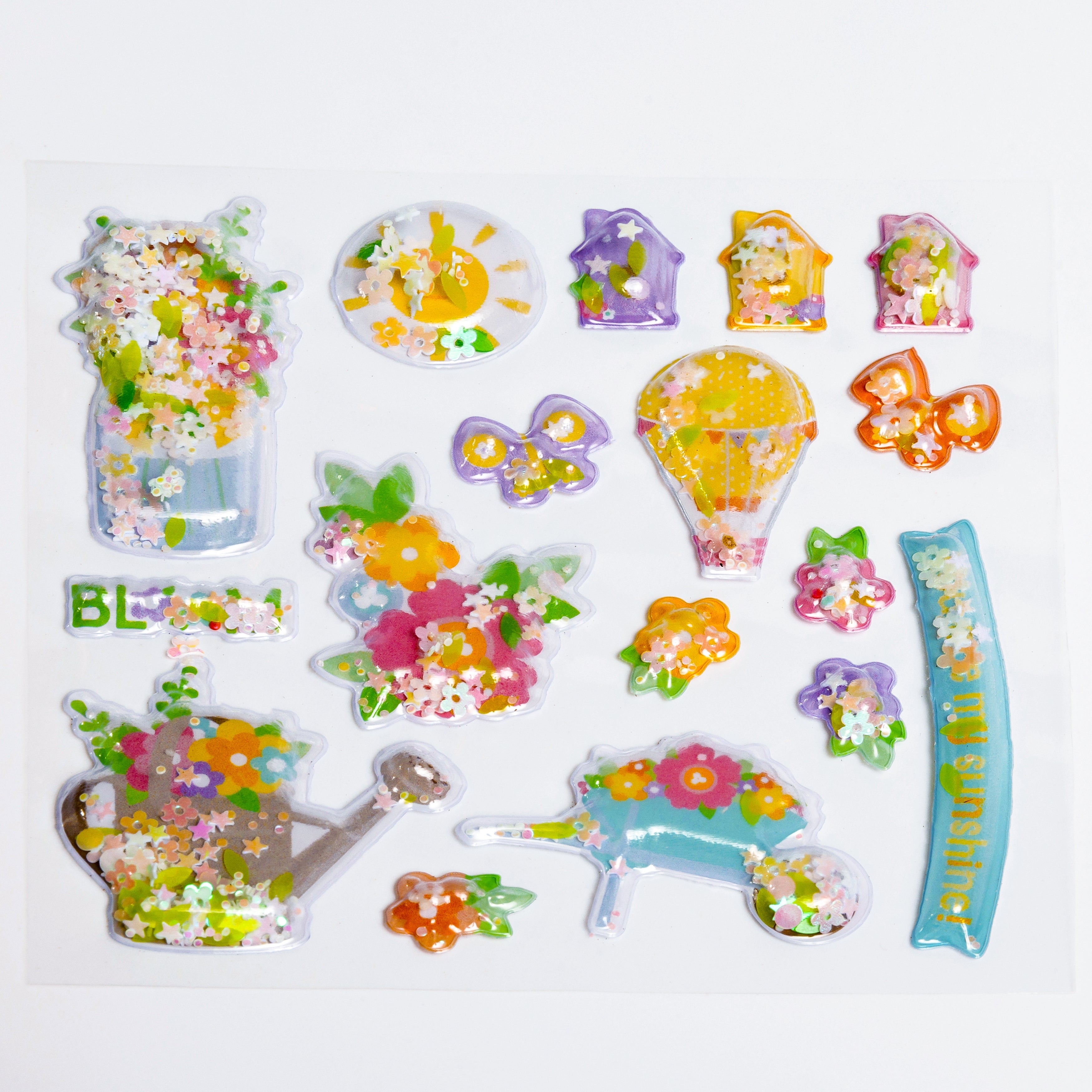 Spring Floral Shaker Stickers Everett Rd. By Cathe Holden