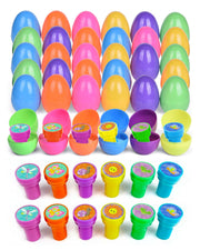 Easter Eggs With Spring Stampers - 36 Pack