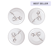 Ribbon Dessert Plates