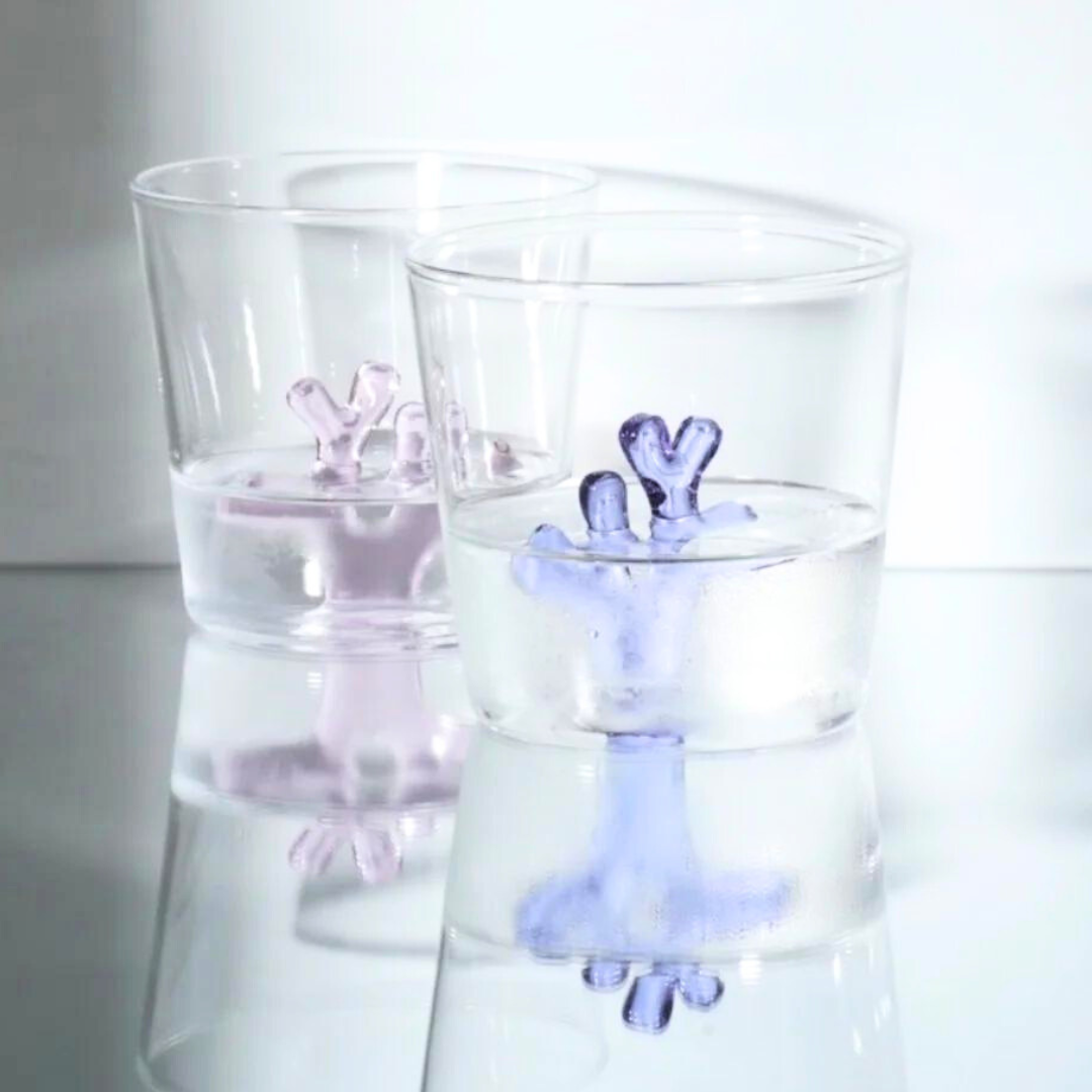 Whimsical Water Tumbler Glasses