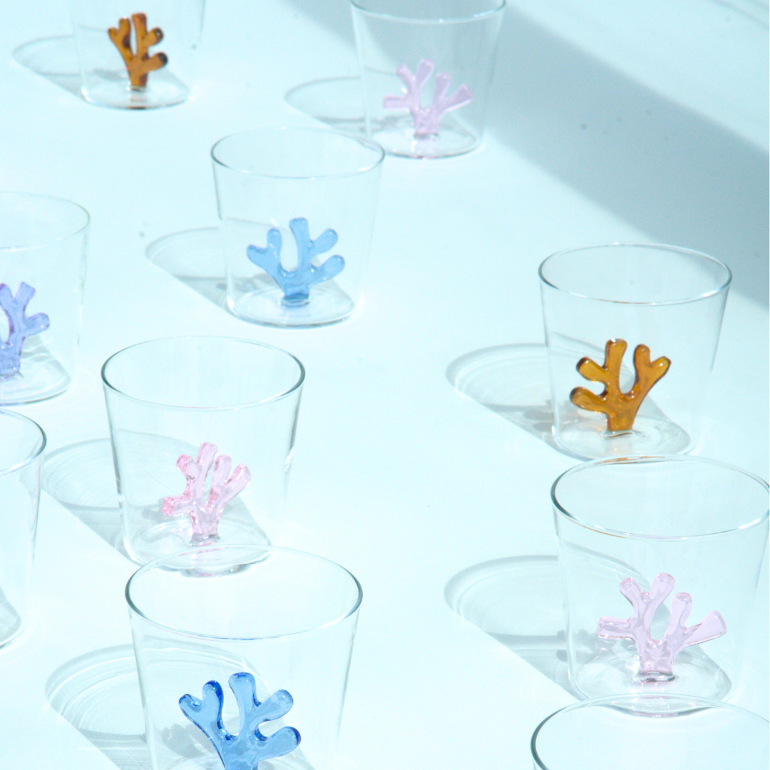 Whimsical Water Tumbler Glasses