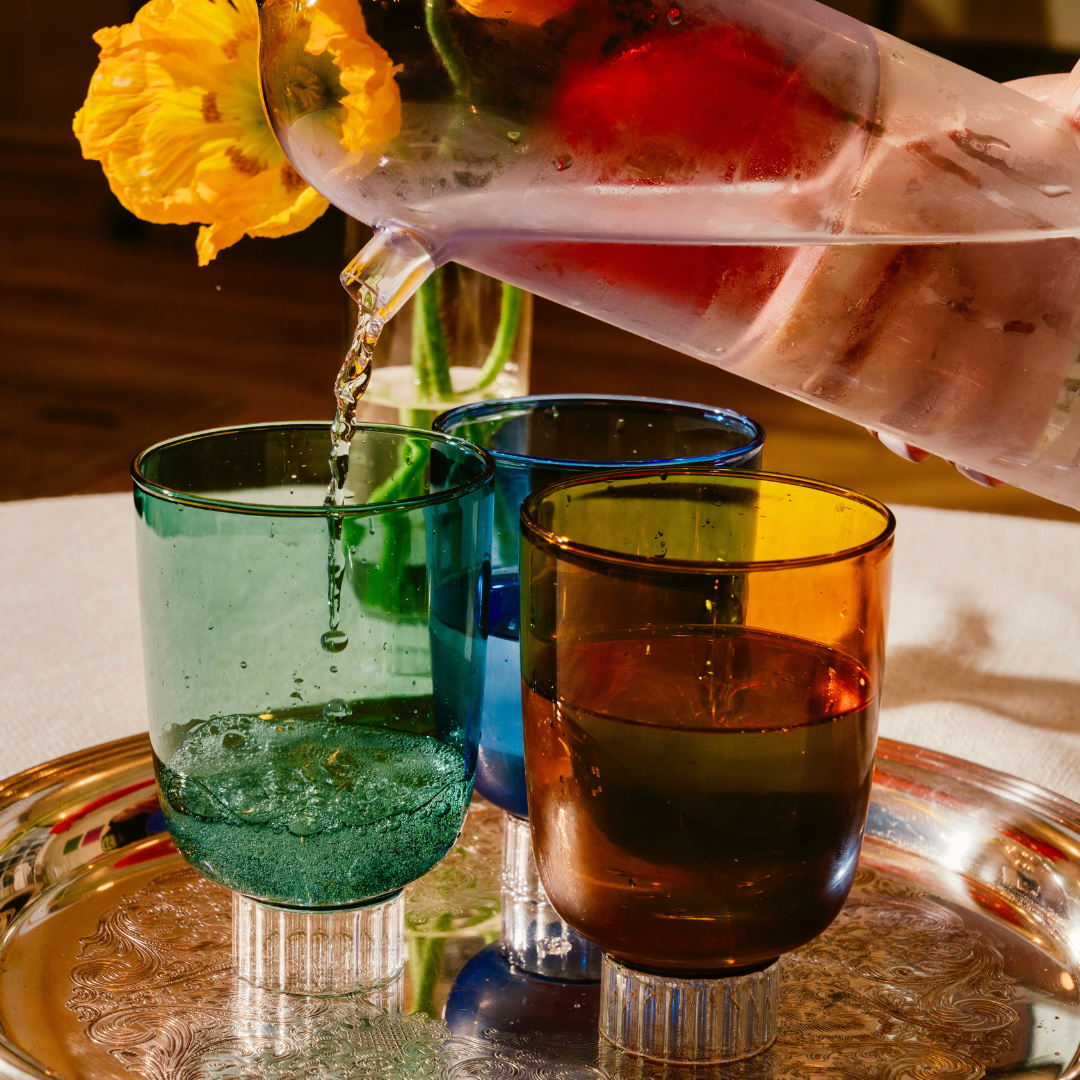 Romantic Stemless Wine Glasses