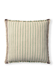 SQUARE CUSHION LINES GREEN