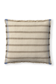 SQUARE CUSHION LINES BROWN