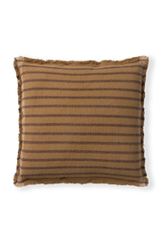 SQUARE CUSHION LINES OCHRE