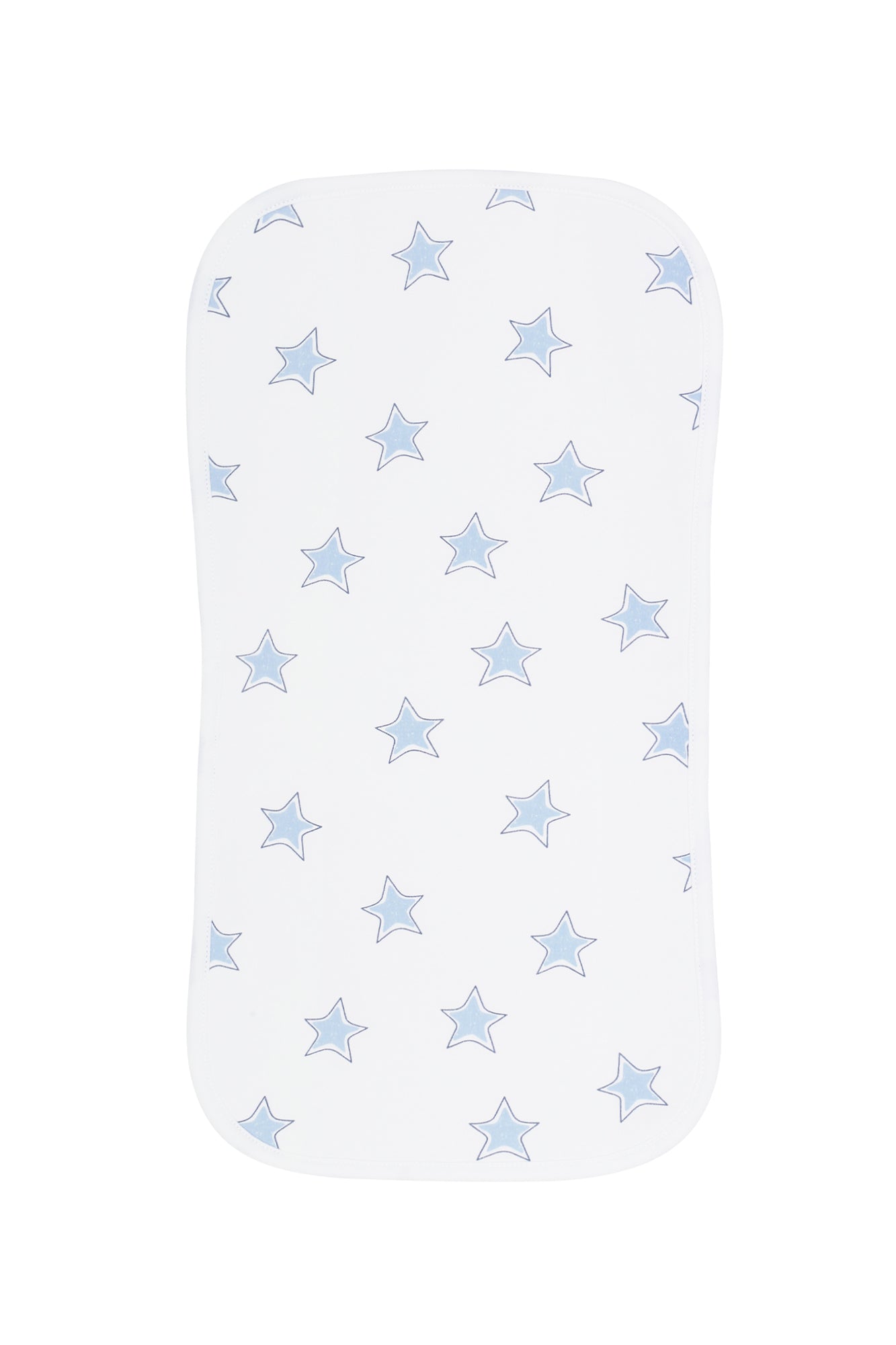 Blue Stars Print Burp Cloth