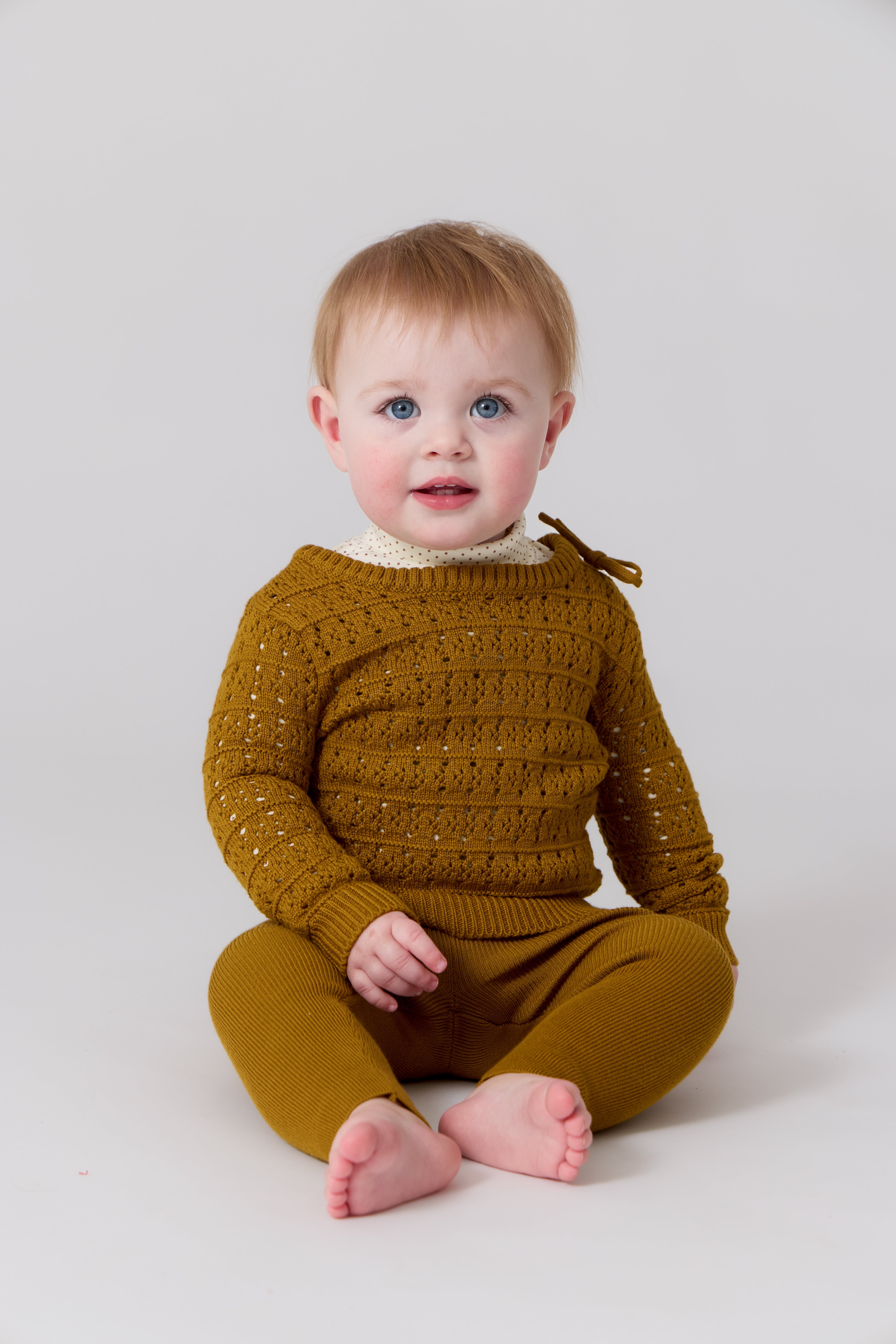 Samantha Knit Set - Mustard