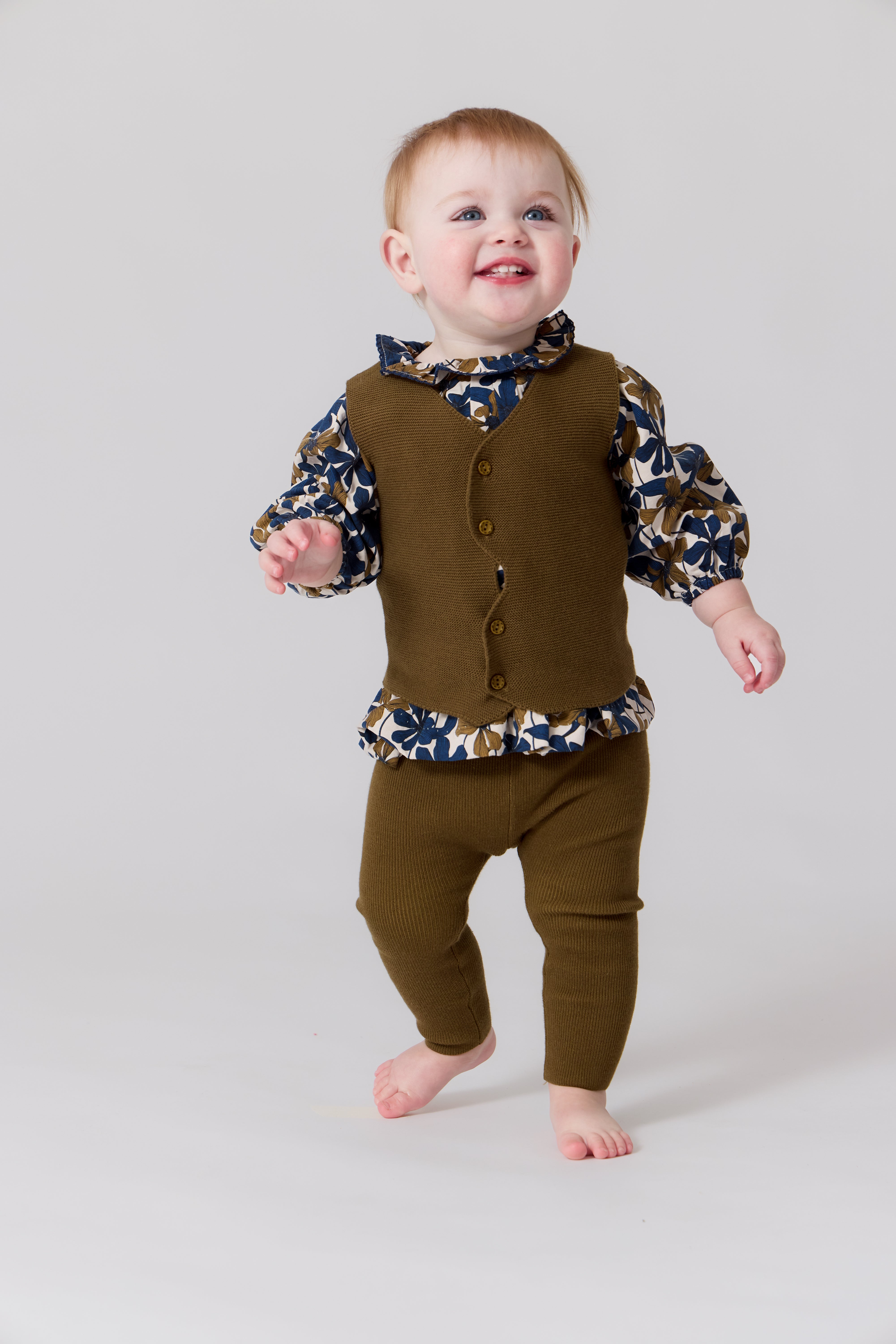 Nola Floral Blouse - Mustard