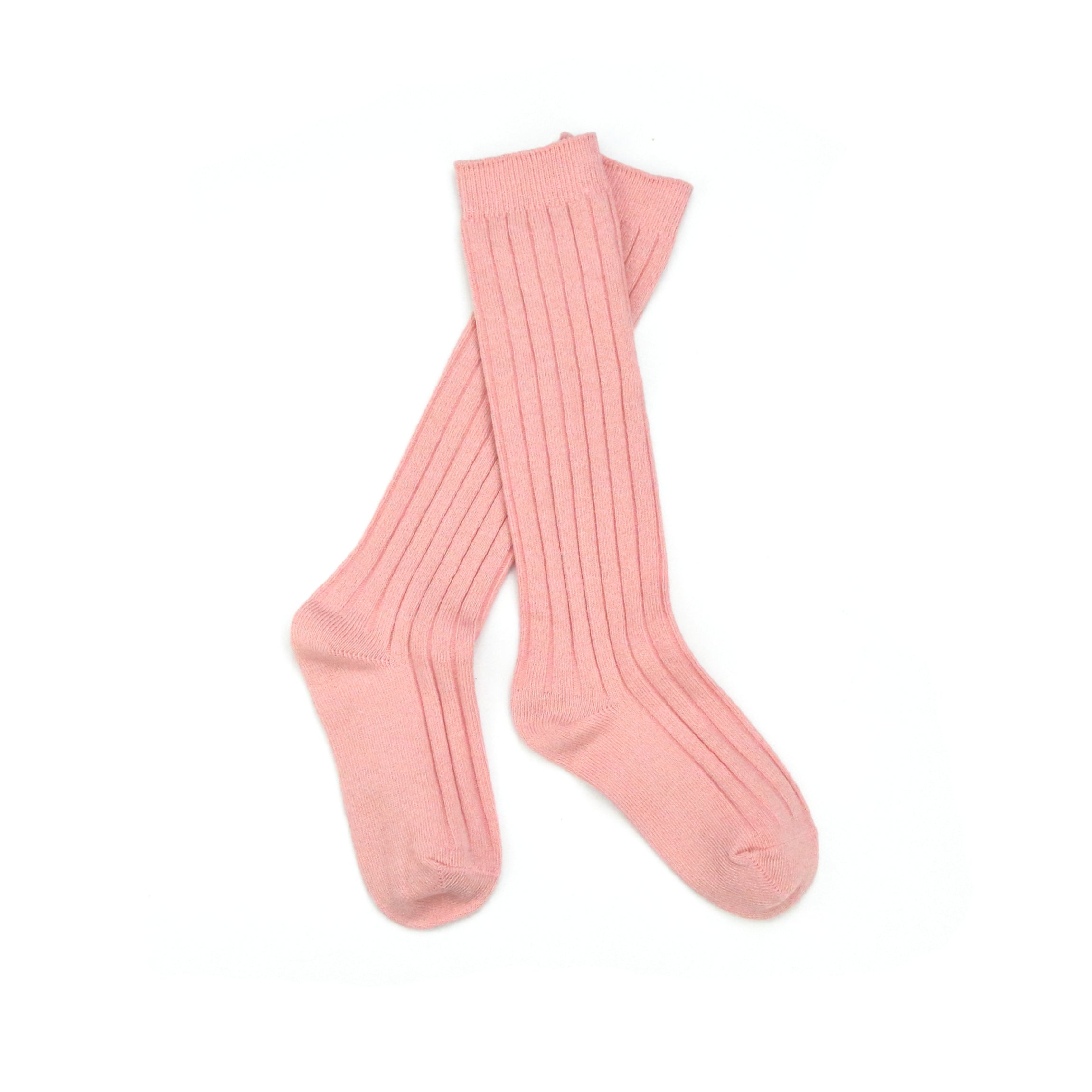 Ribbed Knee High Socks (vintage Pink)