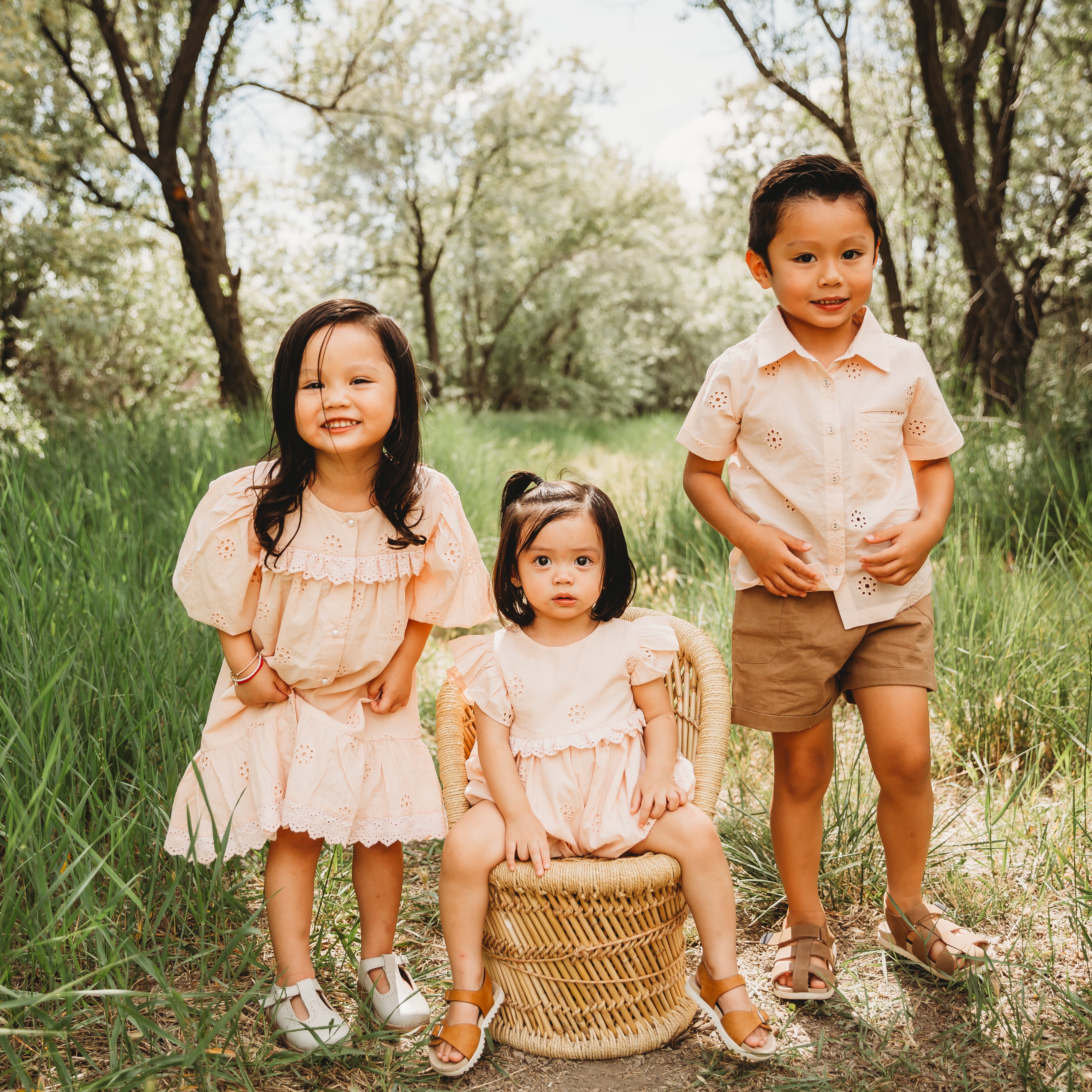 Embroidered Schiffli Boys Shirt And Pant Set