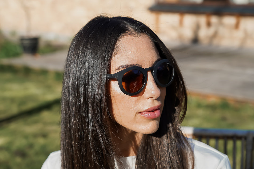 Classic | Sustainable Sunglasses | Plant-based Bendable Polarized - Adult | 15+ Y | Black