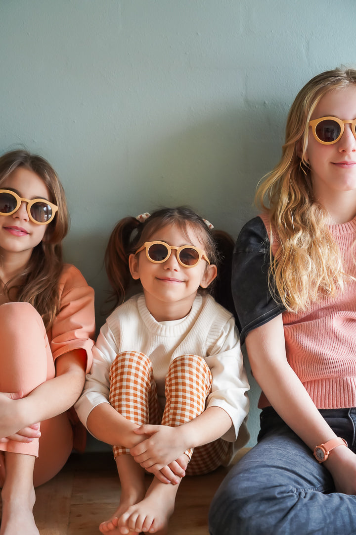 Classic | Sustainable Sunglasses | Plant-based Bendable Polarized - Child | 3-8 Y | Buckwheat