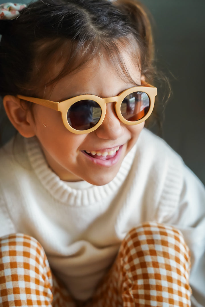 Classic | Sustainable Sunglasses | Plant-based Bendable Polarized - Child | 3-8 Y | Buckwheat