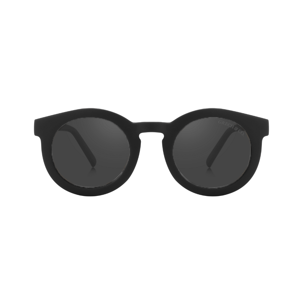 Classic | Sustainable Sunglasses | Plant-based Bendable Polarized - Teen | 9-14 Y | Black