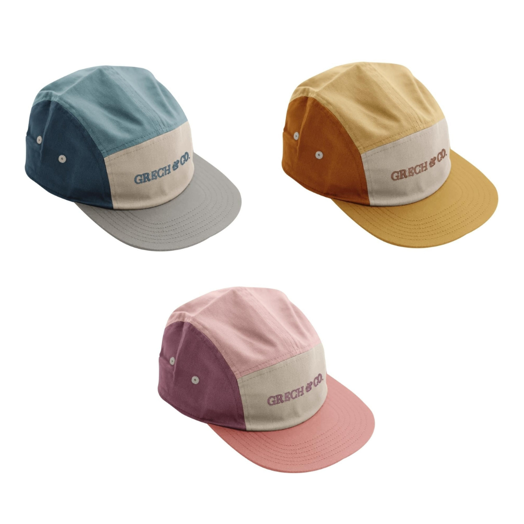 5 Panel Hat | Anti Uv - Sky Blue + Desert Teal
