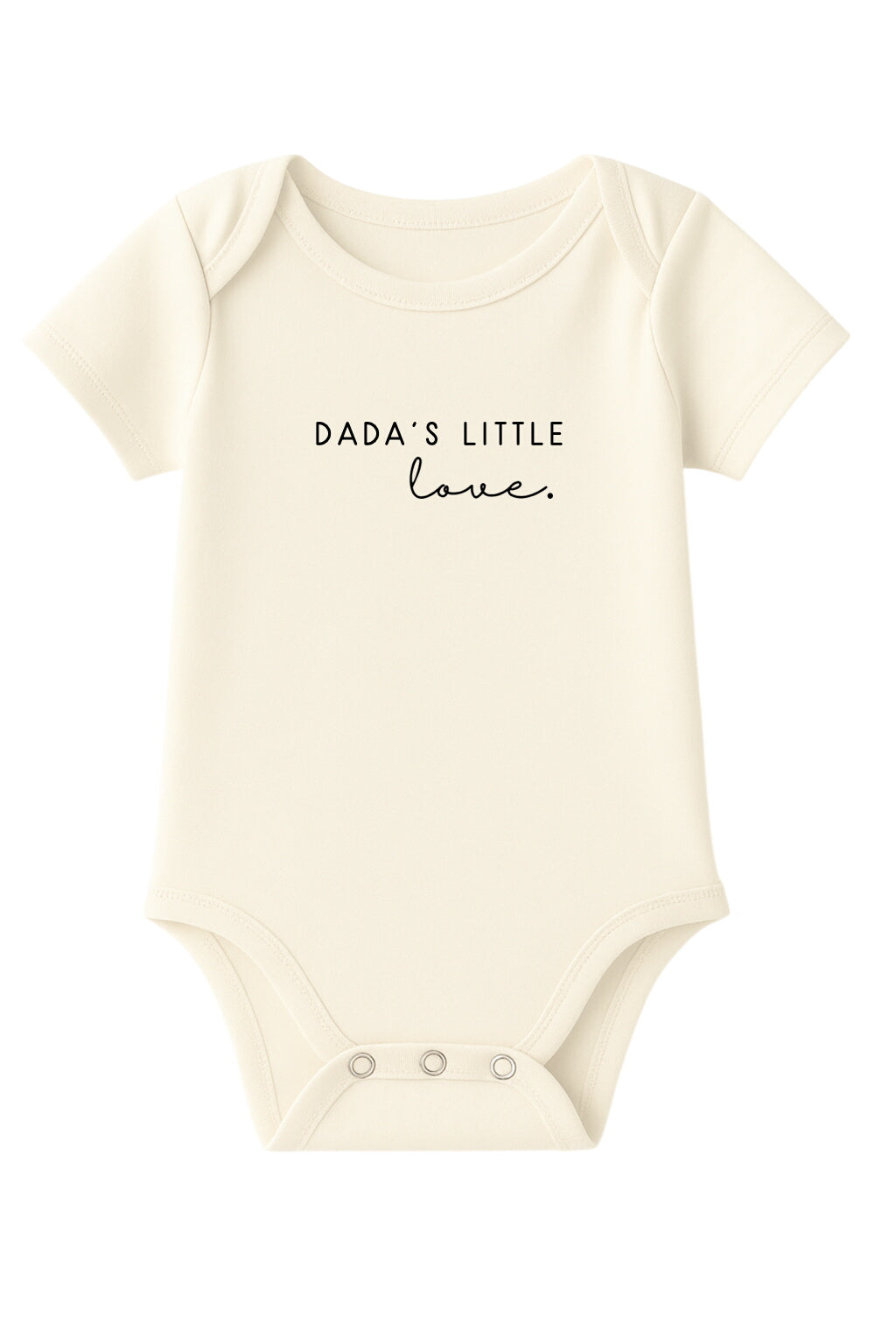 Dada's Little Love Organic Cotton Baby Bodysuit Short Sleeve