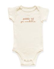 Gobble 'til Ya Wobble Organic Baby Bodysuit