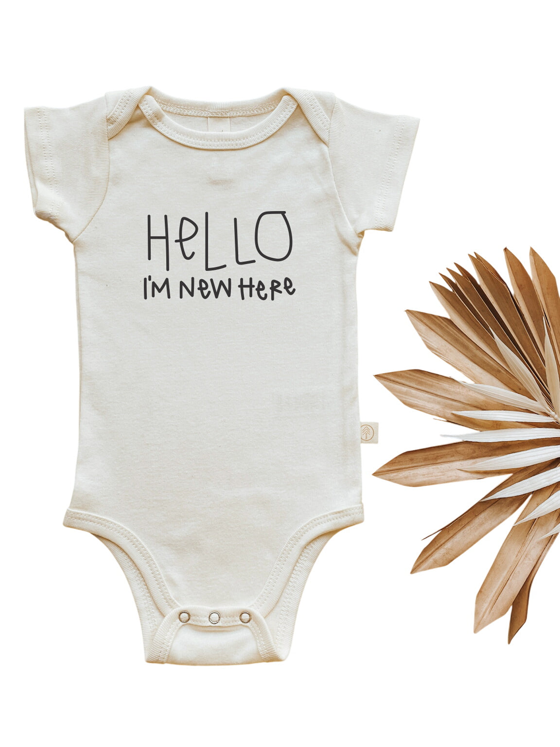 Hello I'm New Here - Organic Cotton Bodysuit