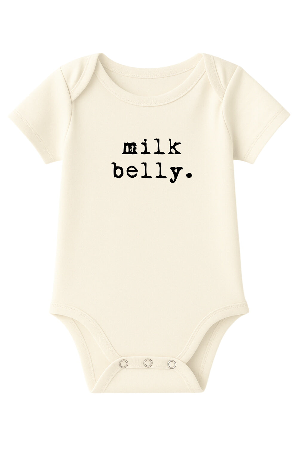 Milk Belly Organic Cotton Baby Bodysuit Short Sleeve